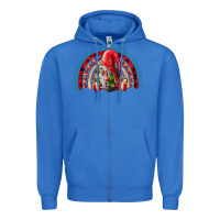 True Royal Christmas Gnome Zipper Hoodie - CowhideDigitalArt