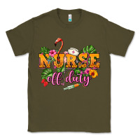 Army Green Nurse off duty Classic Tee - NancyCooperArtShop