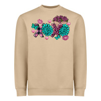 Xoxo Valentine's Day Turquoise Gem Heavyweight Sweatshirt | Teevron