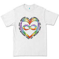 White autism heart Premium Tee - Artiststas