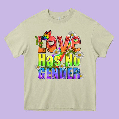 Love Has No Gender Pride Lgbtq Heavy Core Tee Designed By Bundleandbundleshop