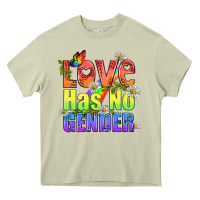 Mossy Love Has No Gender Pride Lgbtq Heavy Core Tee - BundleAndBundleShop