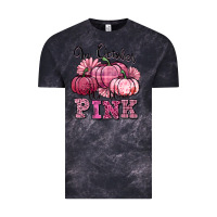 Cloud Black in october we wear pink pumpkin Vintage Tee - texasbilliewilder