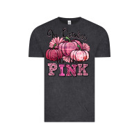 Vintage Black in october we wear pink pumpkin Vintage Tee - texasbilliewilder