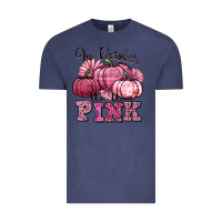 Vintage Denim in october we wear pink pumpkin Vintage Tee - texasbilliewilder