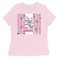Bubblegum Pink mother's day inspirational quotes Ladies Tee - Artiststas