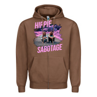 Chestnut hippie sabotage aesthetic style photo with text Zipper Hoodie - lanVoArt