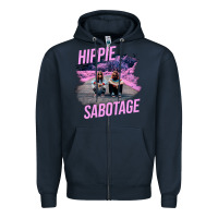 Hippie Sabotage Aesthetic Style Photo With Text Zipper Hoodie | Teevron