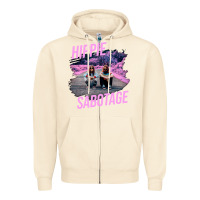 Sandshell hippie sabotage aesthetic style photo with text Zipper Hoodie - lanVoArt