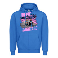 True Royal hippie sabotage aesthetic style photo with text Zipper Hoodie - lanVoArt