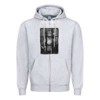 Heather Grey great⭐ david⭐bowie ⭐1 Zipper Hoodie - lanVoArt