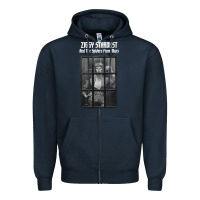 Navy great⭐ david⭐bowie ⭐1 Zipper Hoodie - lanVoArt