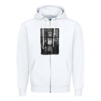 White great⭐ david⭐bowie ⭐1 Zipper Hoodie - lanVoArt