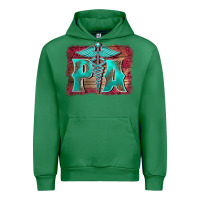 Emerald physician medical symbol assistant nurse background Urban Hoodie - BarkalooDesign