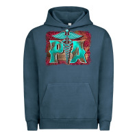 Pigment Midnight Navy physician medical symbol assistant nurse background Urban Hoodie - BarkalooDesign