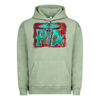 Pigment Oil Green physician medical symbol assistant nurse background Urban Hoodie - BarkalooDesign