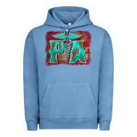 Pigment Pebble Blue physician medical symbol assistant nurse background Urban Hoodie - BarkalooDesign