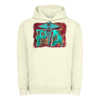 Pigment Pistachio physician medical symbol assistant nurse background Urban Hoodie - BarkalooDesign