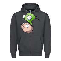 Invader Zim Zipper Hoodie | Teevron