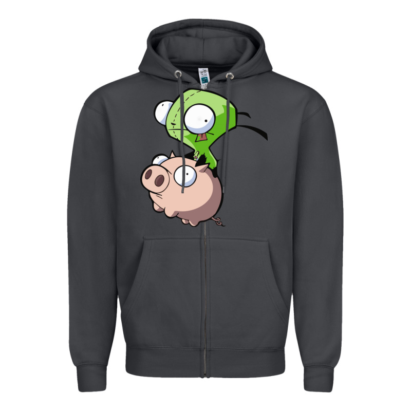 Invader Zim Zipper Hoodie by lanVoArt | Teevron
