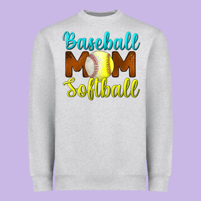 Baseball Mom Softball Heavyweight Sweatshirt Designed By Bundleandbundleshop
