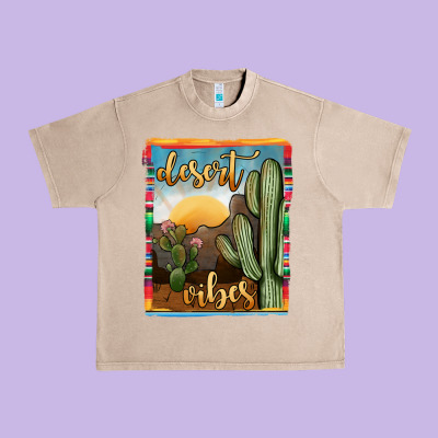 Desert Vibes Urban Heavy Tee Designed By Jahusdesignshop