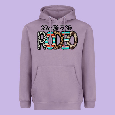 Take Me To The Rodeo Heavyweight Hoodie Designed By Cowhidedigitalart