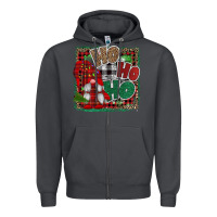 Smoke Ho Ho Ho Gnomes Zipper Hoodie - CowhideDigitalArt