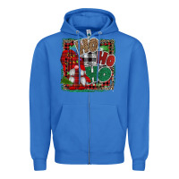 True Royal Ho Ho Ho Gnomes Zipper Hoodie - CowhideDigitalArt
