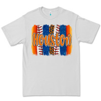 Dove Grey houston baseball team spirit brushstrokes Premium Tee - Artiststas