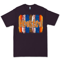 Plum houston baseball team spirit brushstrokes Premium Tee - Artiststas