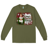 Army Green the elf omg santa Long Sleeve Tee - CowGirlArtShop