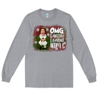 Heather Grey the elf omg santa Long Sleeve Tee - CowGirlArtShop