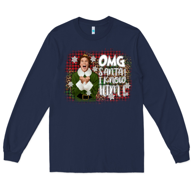 The Elf Omg Santa Long Sleeve Tee by CowGirlArtShop | Teevron