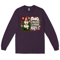 Plum the elf omg santa Long Sleeve Tee - CowGirlArtShop