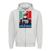 Dove Grey mumen rider 10 Zipper Hoodie - lanVoArt
