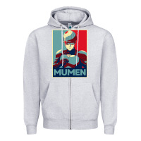 Heather Grey mumen rider 10 Zipper Hoodie - lanVoArt