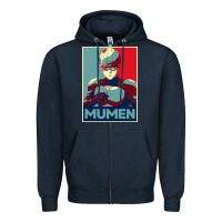 Navy mumen rider 10 Zipper Hoodie - lanVoArt