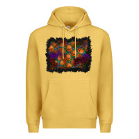 Antique Gold halloween pumpkin background Premium Hoodie - BundleAndBundleShop