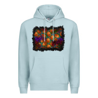 Blue Mist halloween pumpkin background Premium Hoodie - BundleAndBundleShop
