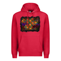 Cardinal halloween pumpkin background Premium Hoodie - BundleAndBundleShop