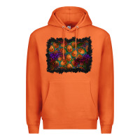 Carrot halloween pumpkin background Premium Hoodie - BundleAndBundleShop