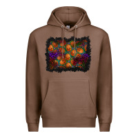 Chestnut halloween pumpkin background Premium Hoodie - BundleAndBundleShop