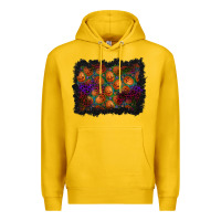Lemon halloween pumpkin background Premium Hoodie - BundleAndBundleShop