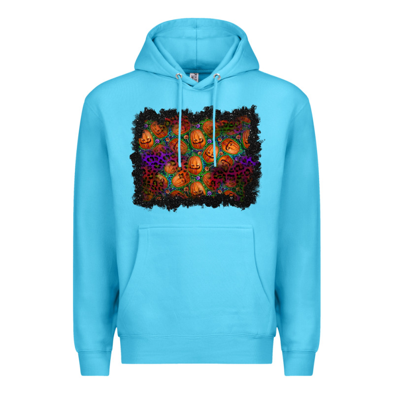 Halloween Pumpkin Background Premium Hoodie by BundleAndBundleShop | Teevron