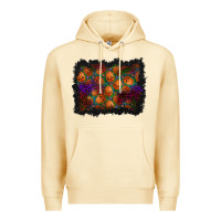Pina Colada halloween pumpkin background Premium Hoodie - BundleAndBundleShop