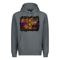Rock halloween pumpkin background Premium Hoodie - BundleAndBundleShop