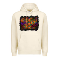 Tofu halloween pumpkin background Premium Hoodie - BundleAndBundleShop