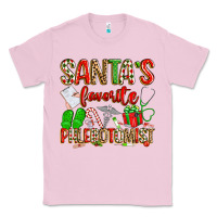 Bubblegum Pink Santa's Favorite Phlebotomist Classic Tee - texasbilliewilder