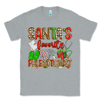 Heather Grey Santa's Favorite Phlebotomist Classic Tee - texasbilliewilder